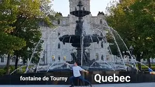 Rapier dancing at Fontaine de Tourny in Quebec, Canada