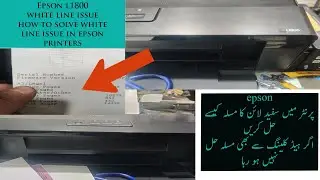 How to solve epson l1800 printer white line issue || epson l1800 printer ink problem