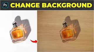 How to Change Background of Perfume Bottle - Photoshop Tutorial