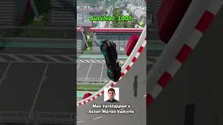 F1 Drivers’ Cars vs. Ramp Wall