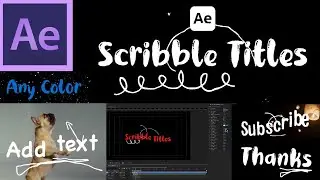 12 Scribble Titles | After Effects Template