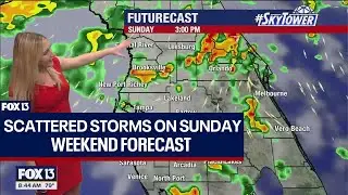 Tampa weather: Scattered storms on Sunday