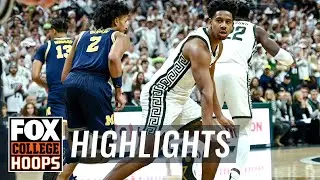 Michigan vs. Michigan State Highlights | CBB on FOX