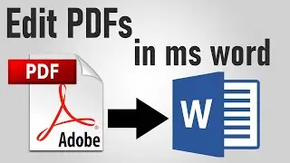 How to Edit any PDF File in Word | Microsoft word Tutorial