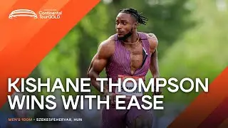 Thompson runs 9.91 to win in Székesfehérvár | Continental Tour Gold 2024