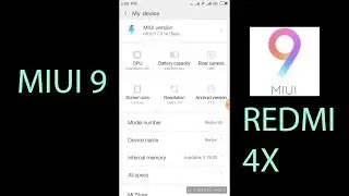 INSTALL/REVIEW ROM MIUI 9 beta REDMI 4X