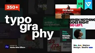 Typography titles pack V6 | After Effects template