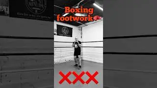 Boxing footwork. Boxing training. 