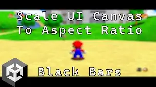 Unity How to Scale a UI Canvas to an Aspect Ratio and Add Black Bars