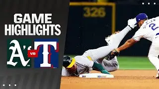 A's vs. Rangers Game Highlights (8/31/24) | MLB Highlights