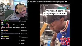 xQc Dies Laughing at Playboi Carti lookalike from France