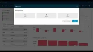 Present dashboards by exporting to PowerPoint or PDF with ReportPlus Desktop