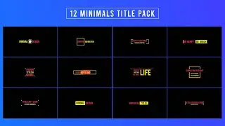 Minimal Title Pack  After Effects Template