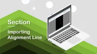 Importing Alignment Line to ESurvey Cadd for Preparing Plan Drawing