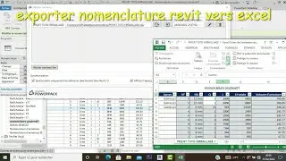 tutoriels 20 revit ferraillage / Exportation nomenclature & devis ou metré vers EXCEL (2 méthodes)