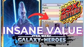 Ki-Adi-Mundi Lightspeed Bundle Value Explained in SWGOH