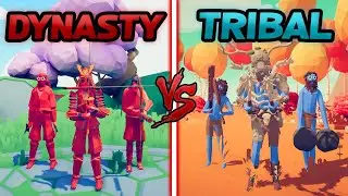 WARRIORS OF DYNASTY vs WILD TRIBAL TEAM - Totally Accurate Battle Simulator | TABS