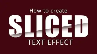 How to create a sliced text effect in photoshop