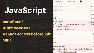 undefined vs not defined in JavaScript | Simplified Explanation