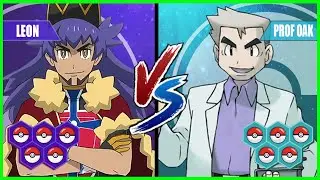 Pokemon Battle Pedia: Leon Vs Professor Oak