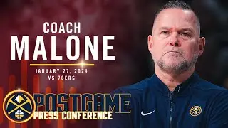 Coach Malone Full Post Game Press Conference vs. 76ers 🎙