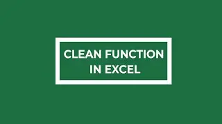 CLEAN Function in Excel
