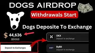 How to deposit dogs on OKX Exchange| How to withdraw dogs airdrop