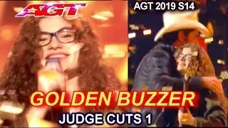 Sophie Pecora 15 yo rapper singer WINS GOLDEN BUZZER | Americas Got Talent 2019 Judge Cuts