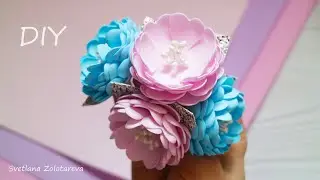 Amazing flower from foamiran Handmade Flower Craft