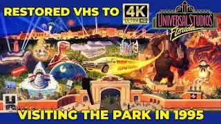 Universal Studios Florida: 4K Upscaled VHS Tape | Visiting The Park in 1995