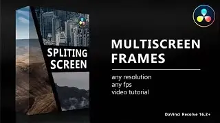 Multiscreen Frames / Slideshow ( DaVinci Resolve Template )