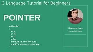 C Language Tutorial for Beginners  |#25 Pointer