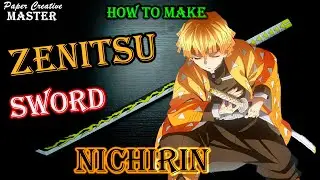 How to Make a Demon Slayer Agatsuma Zenitsu Sword ❘ Kimetsu no Yaiba ❘ DIY