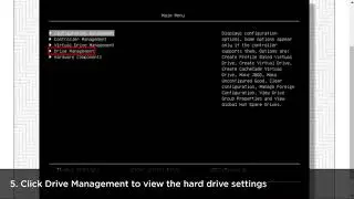 How to import a foreign array configuration into a RAID controller using UEFI text mode