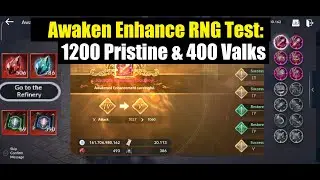 Black Desert Mobile Awaken Enhancement RNG Test: 1200 Pristine & 400 Valks