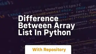 Difference between array list in python