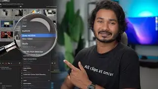 Slow down all clips at once in Premiere Pro