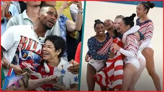 Simone Biles Husband & USA Gymnasts Families Celebrate Gold Medal Win At 2024 Paris Olympics