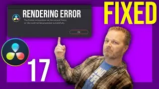 Rendering Failed - Davinci Resolve 17 - How to fix a rendering error