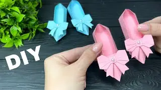 Origami Paper shoes Paper craft Оригами Туфли из бумаги