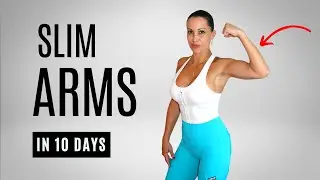 9 Min Slim Arms in 10 Days | No Equipment Workout