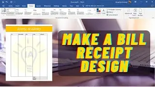 Make Bill Receipt Design in Just 10 Minute || Iconic Academy