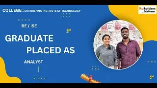 BE  (ISE) Graduate Placement Story From PySpiders Rajajinagar | As a   ANALYST