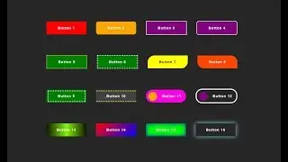 16 cool css buttons with html and css