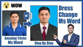 How to Change Image Dress in Ms Word || Image Enhance || Background Remove || Save Jpg All Process