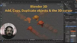 Blender 3D - Add, Copy, Duplicate objects and 3d cursor