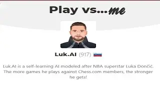 Luka Dončić Bot chessdotcom | Can Luka Dončić Win ? | Checkmate