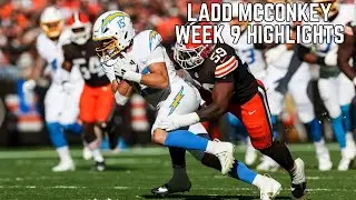 Ladd McConkey Week 9 Highlights🔥| Chargers vs Browns