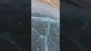 Лед на Усьве как на Байкале😀 