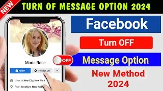 Turn Off Facebook Messages option || Hide / Turn Off Messages option from facebook profile 2024